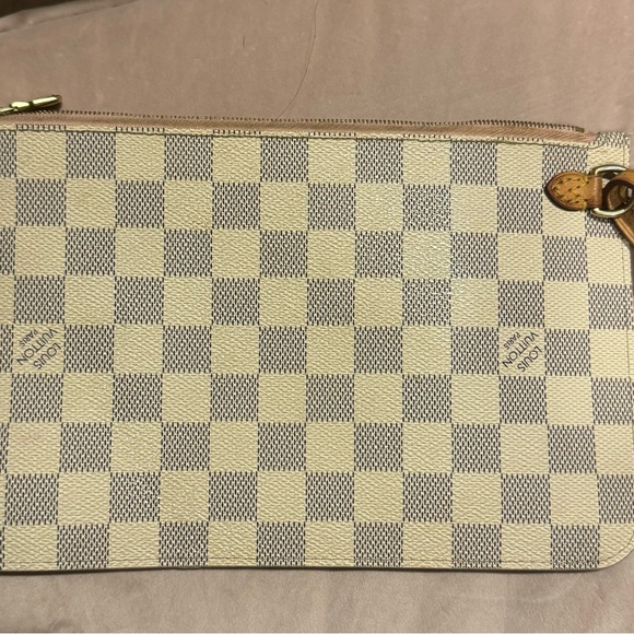 Louis Vuitton Neverfull Pouch - Damier Azur - Picture 2 of 5